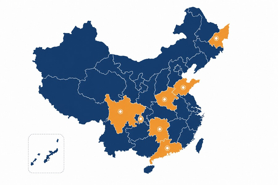 中国地区图