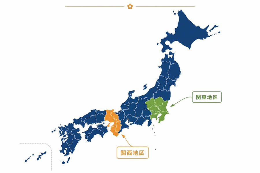 日本地区图